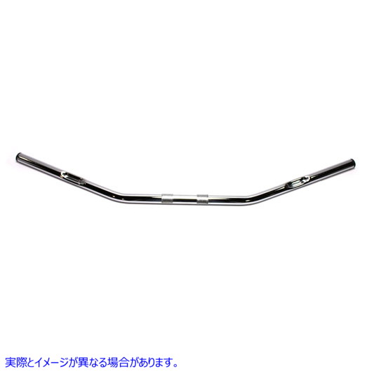 25-0425 インデント付きクロームドラッグハンドルバー Chrome Drag Handlebar with Indents 取寄せ Vツイン (検索用／