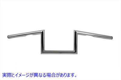 25-0426 インデント付き 5-1/2 インチ Z ハンドルバー クローム 5-1/2 inch Z Handlebar with Indents Chrome 取寄せ Vツイン (