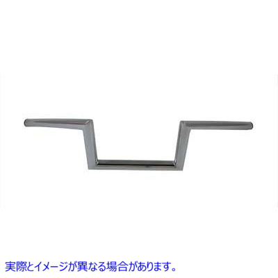 25-0431 インデント付き 8 インチ Low Z ハンドルバー 8 inch Low Z Handlebar with Indents 取寄せ Vツイン (検索用／