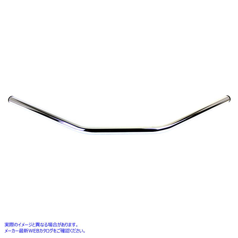 25-0455 インデント付きフラット 1 インチ ドラッグ ハンドルバー クローム Flat 1 inch Drag Handlebar with Indents Chrome 取