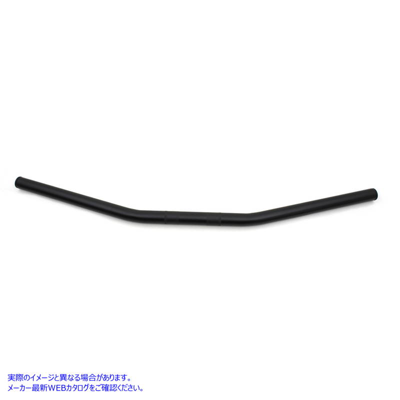 25-0456 インデント付きブラックのドラッグ ハンドルバー Black Drag Handlebar with Indents 取寄せ Vツイン (検索用／