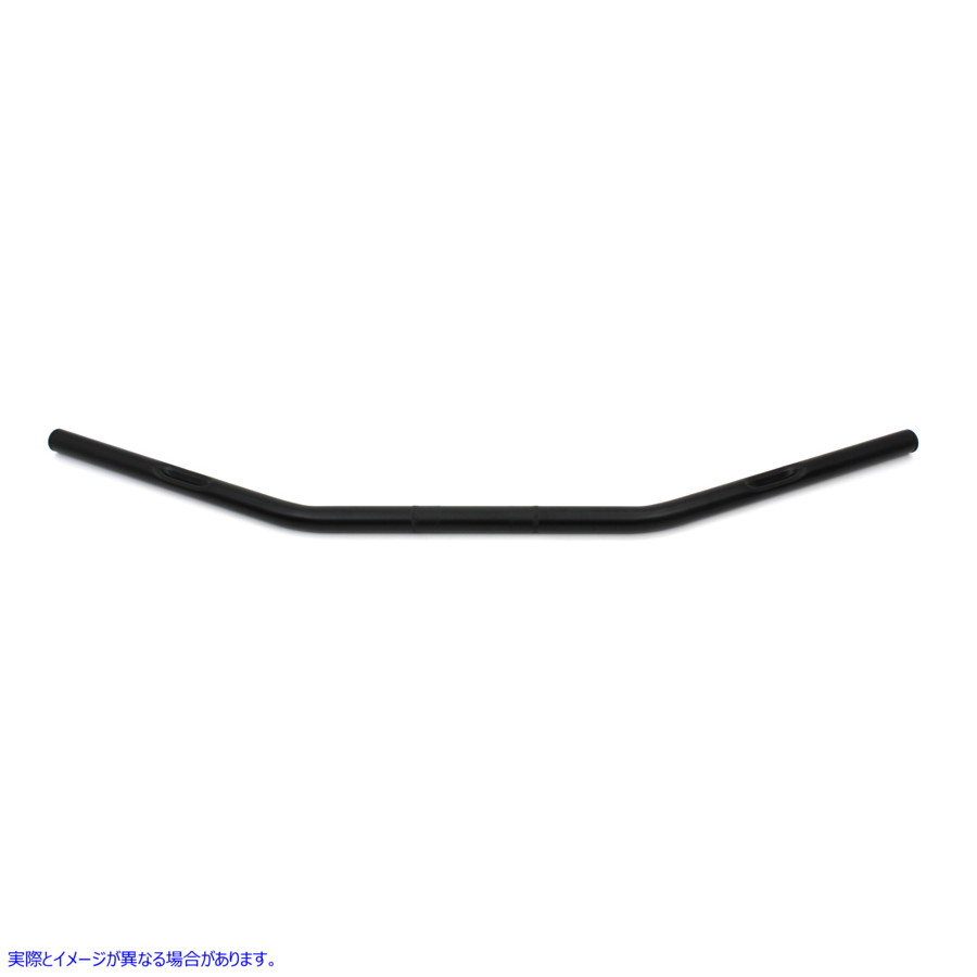 25-0459 インデント付きブラックのドラッグ ハンドルバー Black Drag Handlebar with Indents 取寄せ Vツイン (検索用／