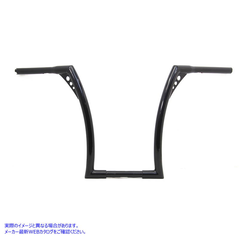 25-0461 インデント付き 17 インチ ブラック Z バー ハンドルバー 17 inch Black Z-Bar Handlebar with Indents 取寄せ Vツイン