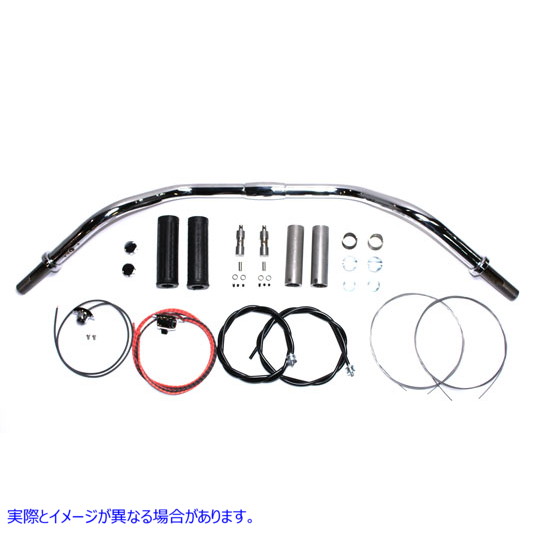 25-0600 5インチクロームハンドルバーアセンブリ 5 inch Chrome Handlebar Assembly 取寄せ Vツイン (検索用／