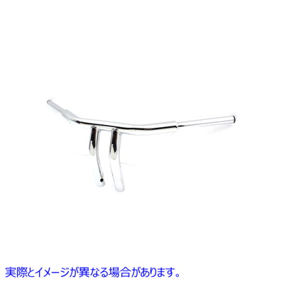 25-0642 インデント付き 10 インチ ファットスター 'T' ハンドルバー 10 inch Fatster 'T' Handlebar with Indents 取寄せ Vツイ