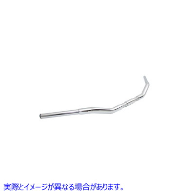 25-0654 インデント付き 2 インチ バッファロー ドラッグ スタイル ハンドルバー 2 inch Buffalo Drag Style Handlebar with Ind