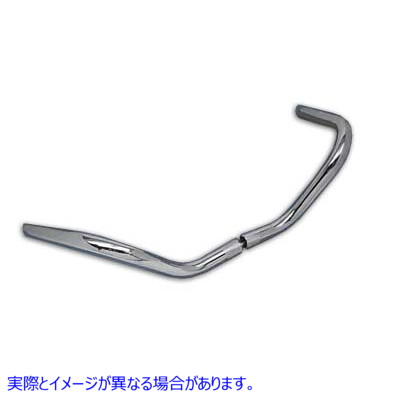 25-0663 インデントのない5-1/2インチオリジナルバックホーンタイプハンドルバー 取寄せ Vツイン 5-1/2 inch Original Buckhorn