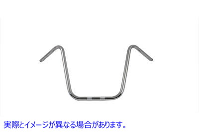 25-0686 16 インチ エイプ ハンガー ハンドルバー インデント クローム 16 inch Ape Hanger Handlebar with Indents Chrome 取寄