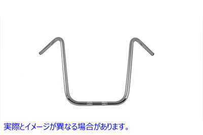 25-0687 18 インチ エイプ ハンガー ハンドルバー インデント クローム 18 inch Ape Hanger Handlebar with Indents Chrome 取寄