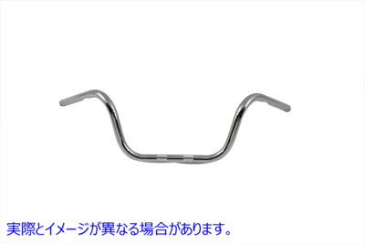 25-0713 8 インチ エイプ ハンガー ハンドルバー インデント クローム 8 inch Ape Hanger Handlebar with Indents Chrome 取寄せ