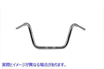 25-0730 12 インチ Rhino エイプ ハンガー ハンドルバー インデント クローム 12 inch Rhino Ape Hanger Handlebar with Indents