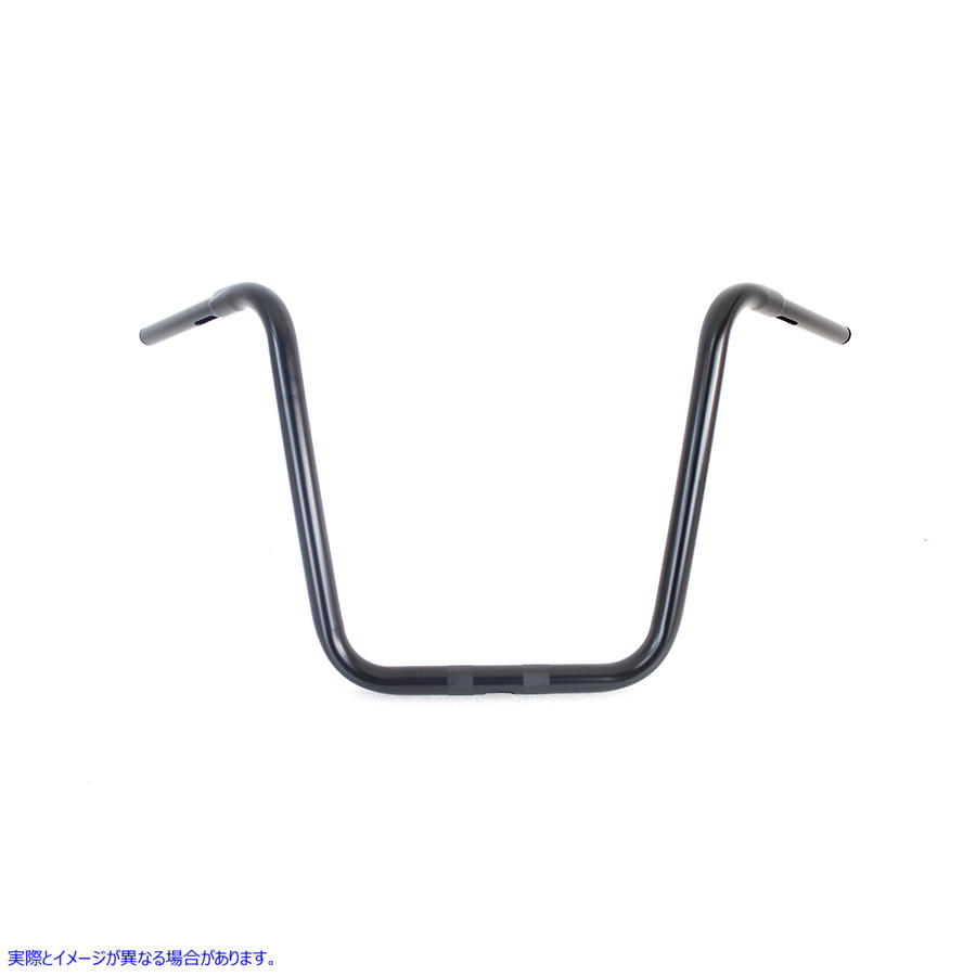 25-0740 18 インチ Rhino エイプ ハンガー ハンドルバー インデント付き ブラック 18 inch Rhino Ape Hanger Handlebar with Ind