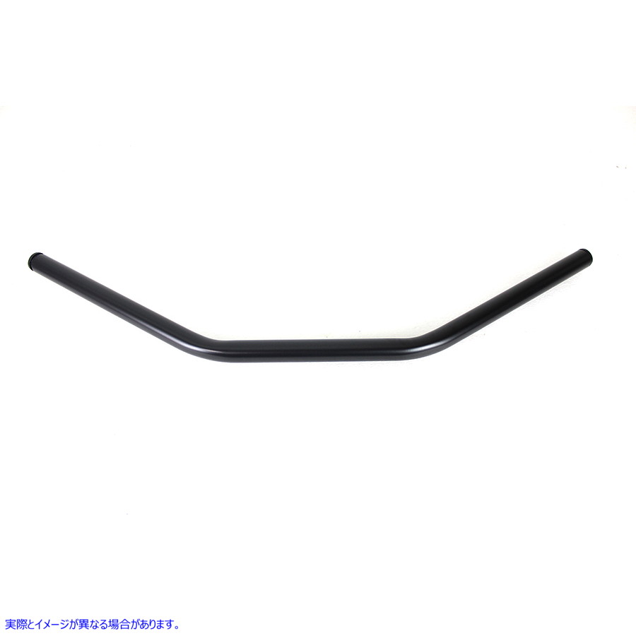 25-0759 インデントなしのフラットドラッグハンドルバー ブラック 取寄せ Vツイン Flat Drag Handlebar without Indents Black (