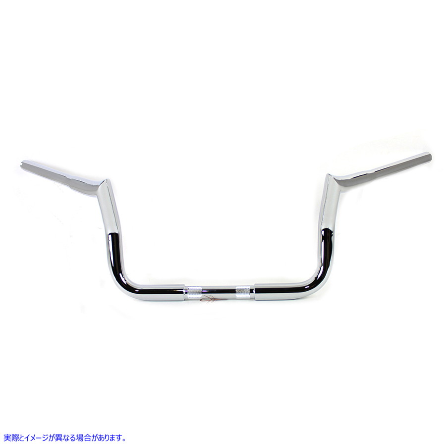 25-0761 10 インチ ハンドルバー インデントなし クローム 10 inch Handlebar without Indents Chrome 取寄せ Vツイン (検索用／