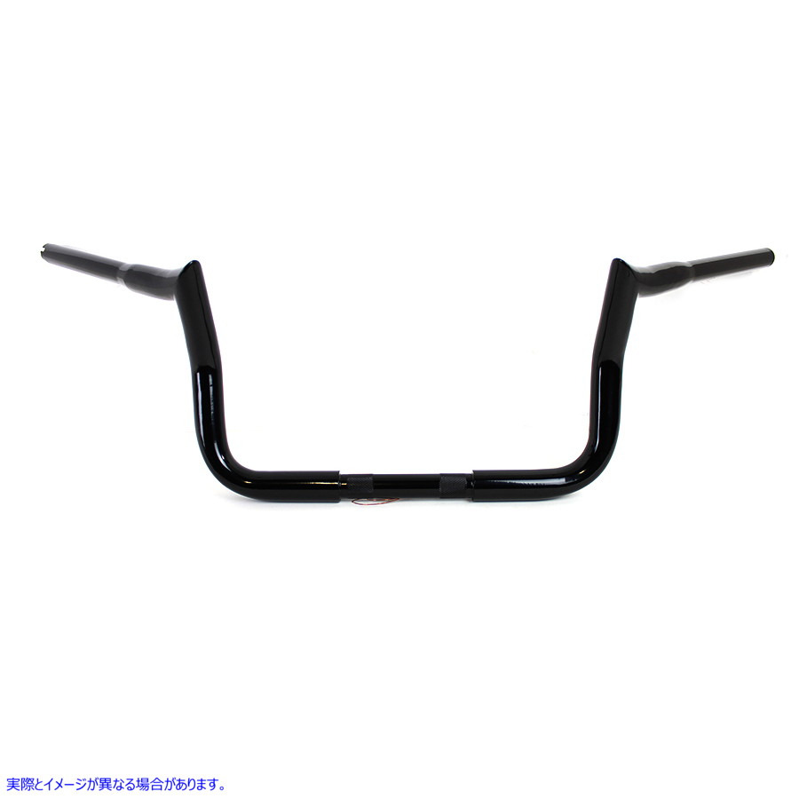 25-0762 10 インチ ハンドルバー インデントなし ブラック 10 inch Handlebar without Indents Black 取寄せ Vツイン (検索用／