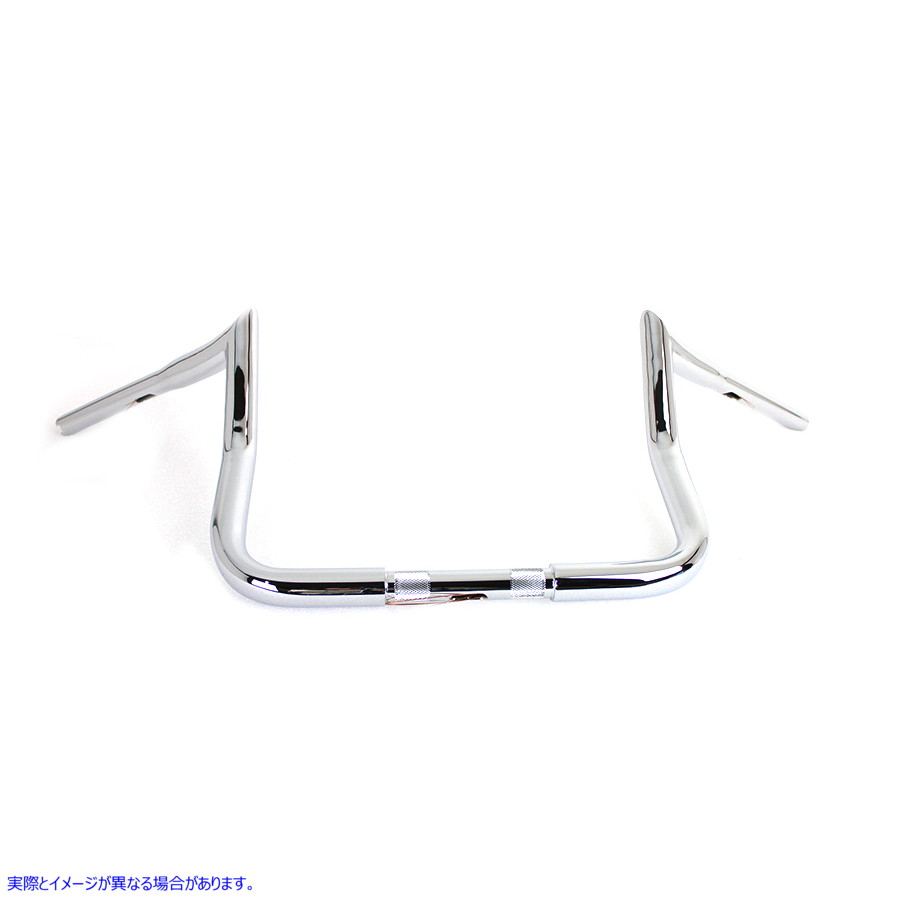 25-0763 12 インチ ハンドルバー インデントなし クローム 12 inch Handlebar without Indents Chrome 取寄せ Vツイン (検索用／