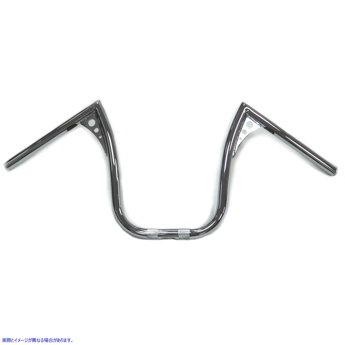 25-0951 13 インチ クローム Z バー ハンドルバー (配線スロット付き) 13 inch Chrome Z-Bar Handlebar with Wiring Slots 取寄