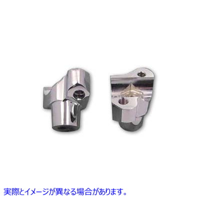 25-0985 1-3/4 インチ ライザー セット クローム 1-3/4 inch Riser Set Chrome 取寄せ Vツイン (検索用／56149-88B 56151-88B