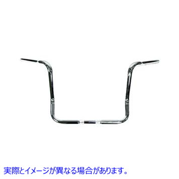 25-1129 14 インチ ドレッサー エイプ ハンガー ハンドルバー インデント クローム 14 inch Dresser Ape Hanger Handlebar with