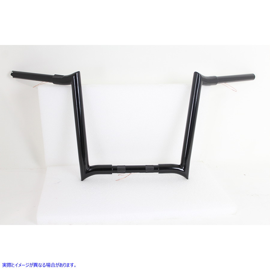 25-1207 インデント付き 14 インチ ブラック Z バー ハンドルバー 14 inch Black Z-Bar Handlebar with Indents 取寄せ Vツイン