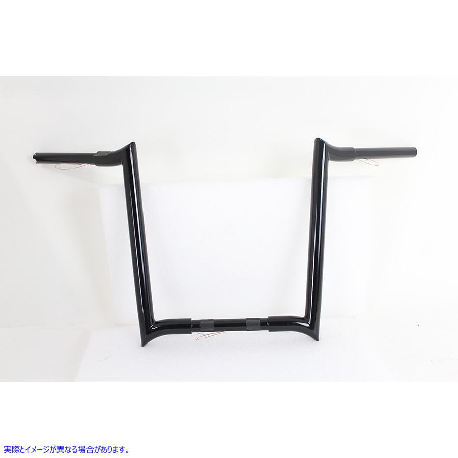 25-1209 インデント付き 16 インチ ブラック Z バー ハンドルバー 16 inch Black Z-Bar Handlebar with Indents 取寄せ Vツイン