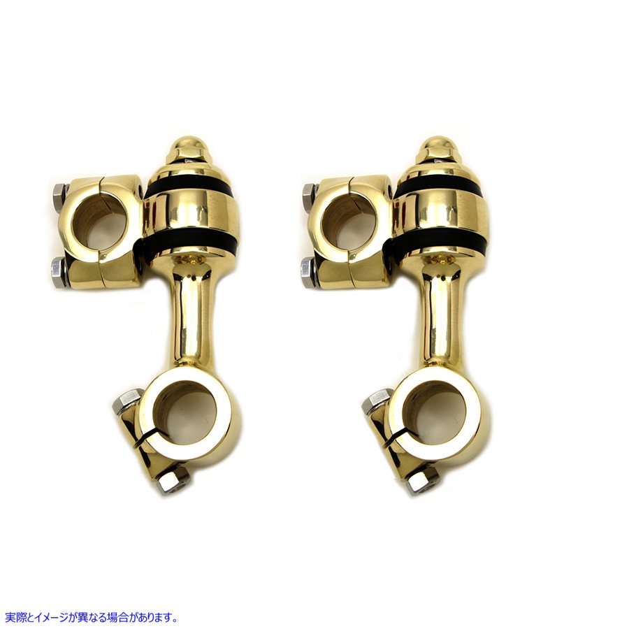 25-1271 ポリッシュ真鍮製フランダースライザーセット Polished Brass Flanders Riser Set 取寄せ Vツイン (検索用／