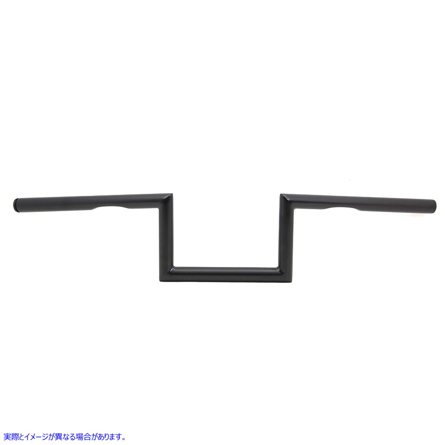 25-1282 5-1/2 インチ Z ハンドルバー インデント ブラック 5-1/2 inch Z Handlebar with Indents Black 取寄せ Vツイン (検索用