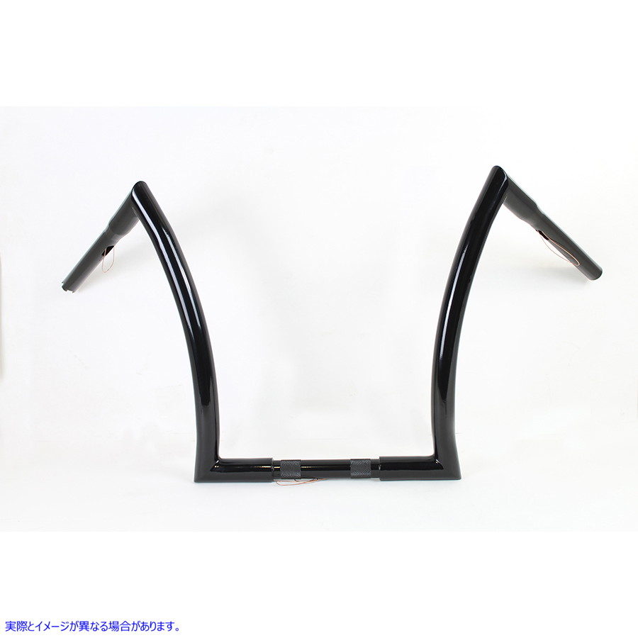 25-1289 16 インチ Z ハンドルバー インデント ブラック 16 inch Z Handlebar with Indents Black 取寄せ Vツイン (検索用／