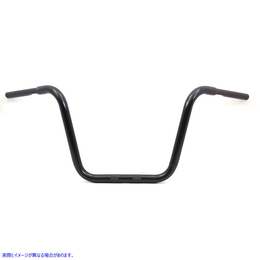 25-1300 14-1/2 インチ Rhino エイプ ハンガー ハンドルバー インデント付き ブラック 14-1/2 inch Rhino Ape Hanger Handlebar