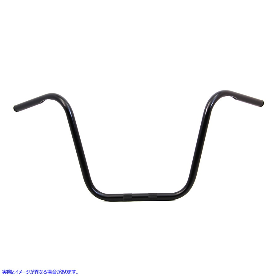 25-1305 14 インチ エイプ ハンガー ハンドルバー インデント ブラック 14 inch Ape Hanger Handlebar with Indents Black 取寄