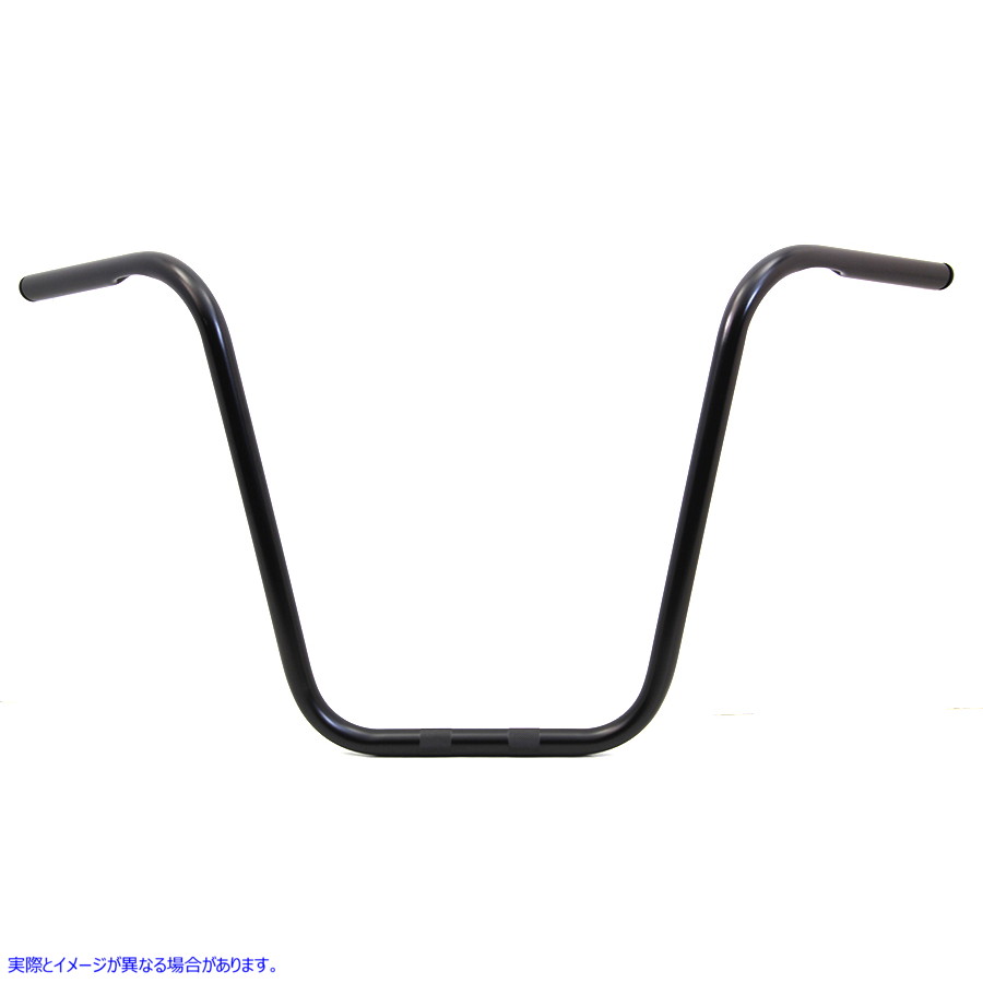 25-1307 18 インチ エイプ ハンガー ハンドルバー インデント ブラック 18 inch Ape Hanger Handlebar with Indents Black 取寄