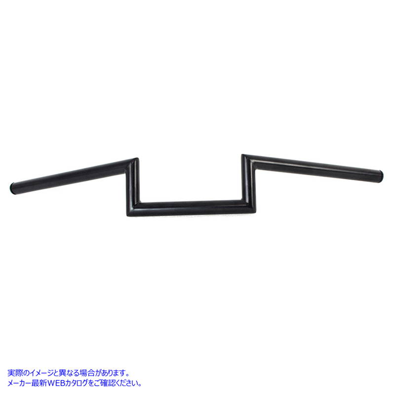 25-1309 4 インチ Z ハンドルバー インデントなし ブラック 4 inch Z Handlebar without Indents Black 取寄せ Vツイン (検索用