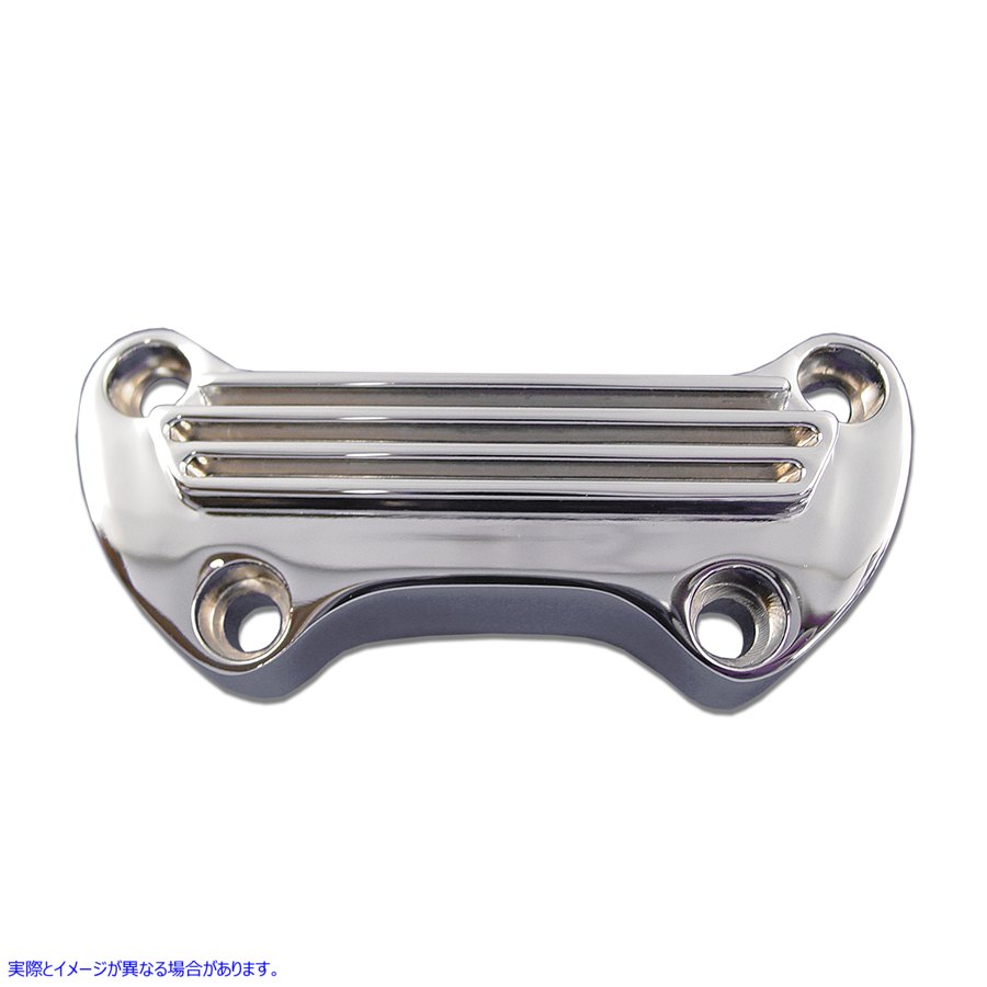 25-2108 フィン付きライザー トップ クランプ クローム Finned Riser Top Clamp Chrome 取寄せ Vツイン (検索用／56119-77A