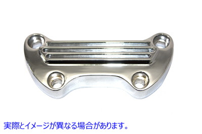 25-2109 フィン付きライザー トップ クランプ クローム Finned Riser Top Clamp Chrome 取寄せ Vツイン (検索用／56115-79