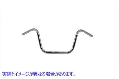 25-2146 インデント付き 10 インチ クローム エイプ ハンガー ハンドルバー 10 inch Chrome Ape Hanger Handlebar with Indents