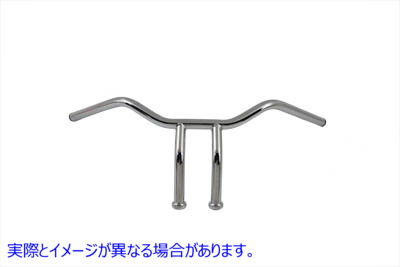 25-2163 インデントなしの 8 インチライザーハンドルバー 取寄せ Vツイン 8 inch Riser Handlebar without Indents (検索用／