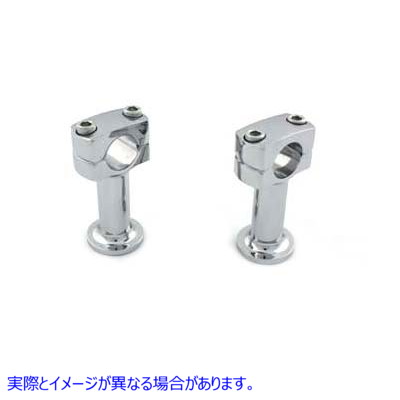 25-2200 3 インチ ポスト ライザー セット クローム 3 inch Post Riser Set Chrome 取寄せ Vツイン (検索用／ Paughco 353