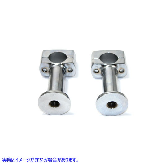 25-2214 3 インチ ポスト ライザー セット クローム 3 inch Post Riser Set Chrome 取寄せ Vツイン (検索用／