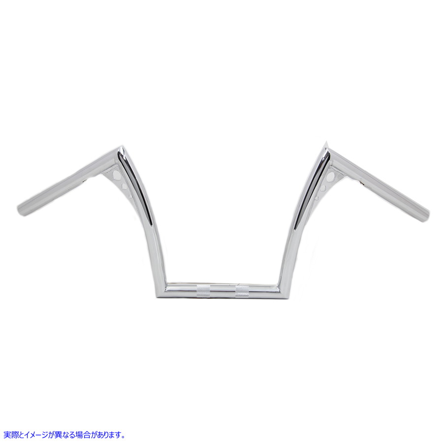 25-3254 インデント付き 12 インチ Z-Bar ハンドルバー 12 inch Z-Bar Handlebar with Indents 取寄せ Vツイン (検索用／