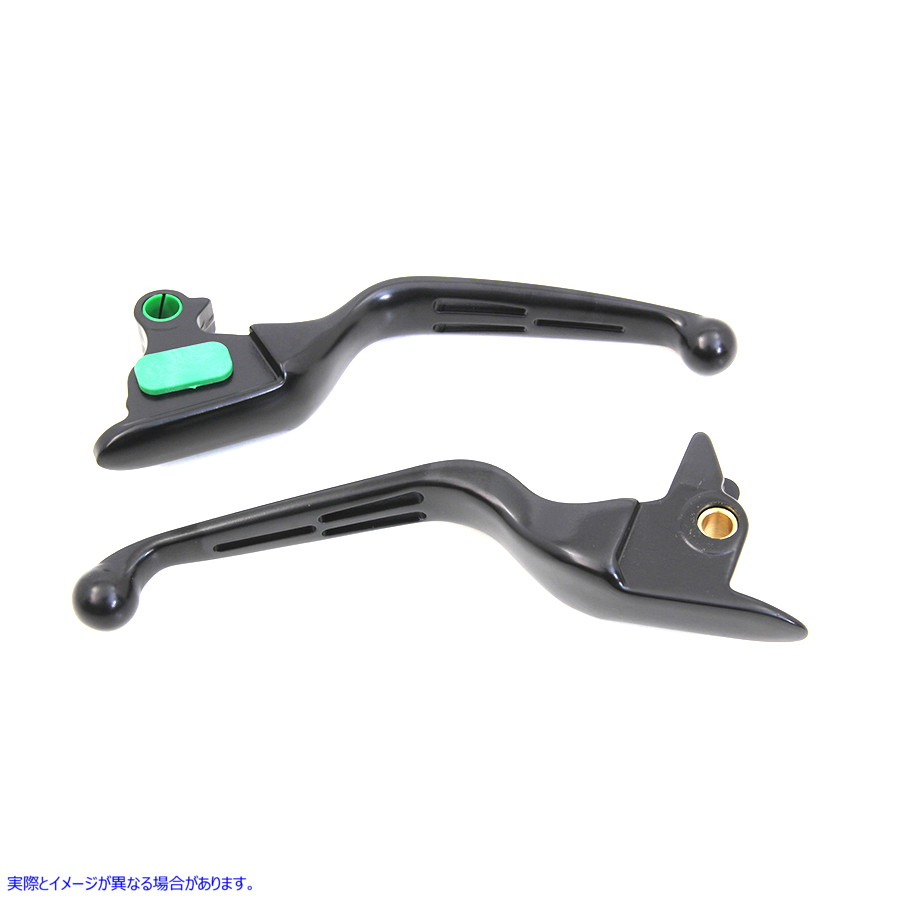 26-0003 マットブラック 3スロットワイドハンドレバーセット Matte Black 3-Slot Wide Hand Lever Set 取寄せ Vツイン (検索用／