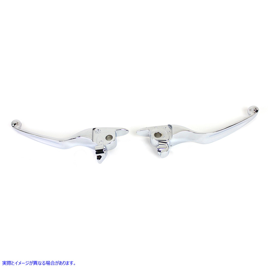 26-0004 M8クロームワイドハンドレバーセット M8 Chrome Wide Hand Lever Set 取寄せ Vツイン (検索用／