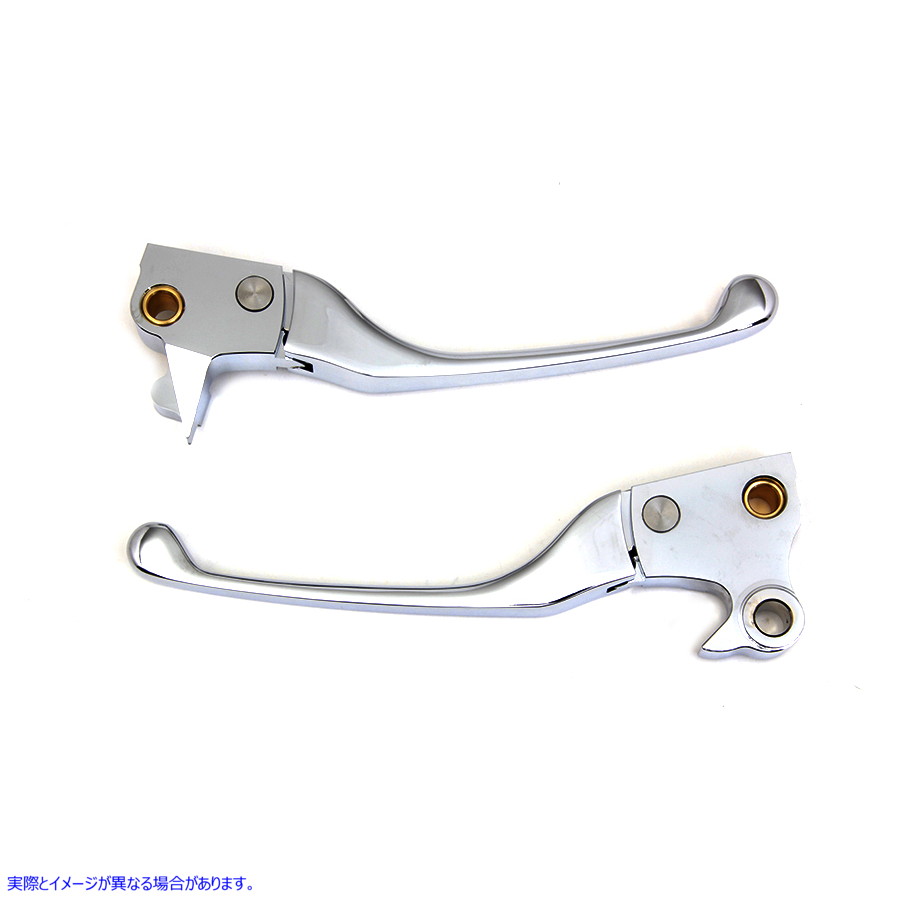 26-0116 クロームアジャスタブルハンドレバーセット 取寄せ Vツイン Chrome Adjustable Hand Lever Set (検索用／