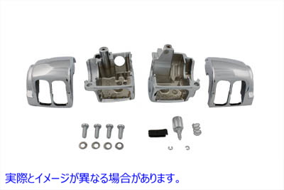 26-0129 ハンドルスイッチハウジングセット スムースクローム Handlebar Switch Housing Set Smooth Chrome 取寄せ Vツイン (検