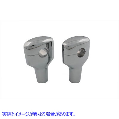 26-0255 3-1/2 インチ ショート ライザー セット クローム 3-1/2 inch Short Riser Set Chrome 取寄せ Vツイン (検索用／