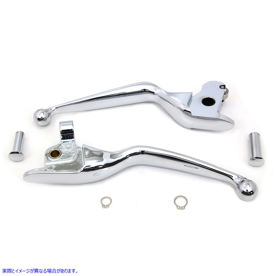 26-0325 クロームワイドハンドレバーセット Chrome Wide Hand Lever Set 取寄せ Vツイン (検索用／