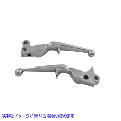 26-0415 クロームトリガースタイルハンドレバーセット Chrome Trigger Style Hand Lever Set 取寄せ Vツイン (検索用／