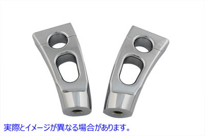 26-0602 4-1/4 インチ スイッチバック クローム ライザー セット 4-1/4 inch Switchback Chrome Riser Set 取寄せ Vツイン (検索