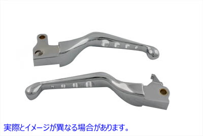 26-0783 クロームドリルドハンドレバーセット 取寄せ Vツイン Chrome Drilled Hand Lever Set (検索用／