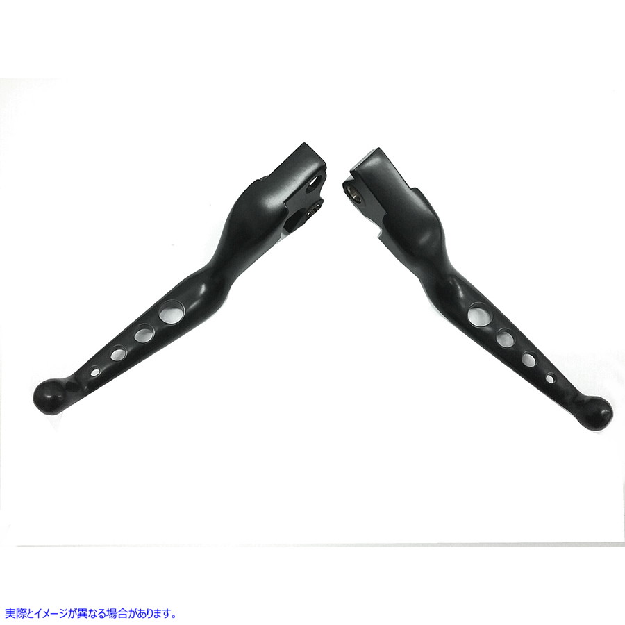 26-0807 ブラック ドリルド ハンド レバー セット 取寄せ Vツイン Black Drilled Hand Lever Set (検索用／