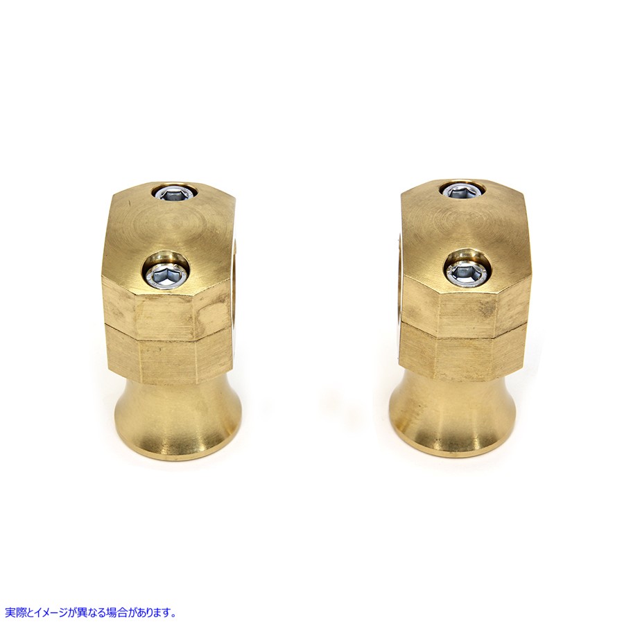 26-0885 ショーティースタイル真鍮ライザーセット Shorty Style Brass Riser Set 取寄せ Vツイン (検索用／